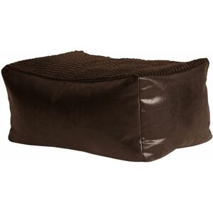 HUMZA AMANI Bonkers Lounger Stool Bean Bag with Beans Filling - Chocolate/Chocolate - Chocolate