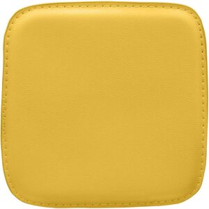 Privatefloor - Chair Pad Square - Faux Leather - Stylix Yellow Vegan leather - Yellow