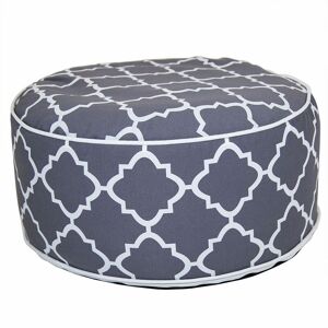 Charles Bentley - Indoor/Outdoor Inflatable Foot Stool Pouffe Bean Bag - Grey - Grey