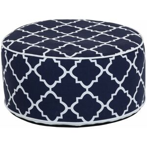 Charles Bentley - Indoor/Outdoor Inflatable Foot Stool Pouffe Bean Bag - Navy - Blue