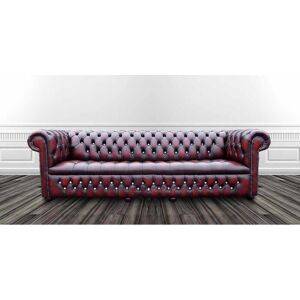 DESIGNER SOFAS 4 U Chesterfield 4 Seater Crystal Diamond Leather Sofa Offer