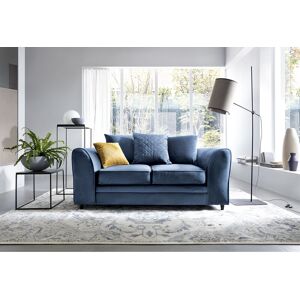 ABAKUS DIRECT Chicago 2 Seater Sofa - color Dark Blue - Dark Blue