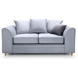 ABAKUS DIRECT Chicago 2 Seater Sofa - color Silver Blue - Silver Blue