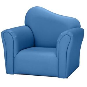 FAMIHOLLD Children Single Sofa Kids Sofa Chair Bent Back -Blue - Blue