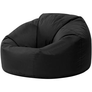 VEEVA Classic Bean Bag Chair - 84cm x 70cm, Indoor Outdoor Large Bean Bags - Black