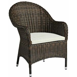 NETFURNITURE Clover Armchair - Brown Weave - Brown