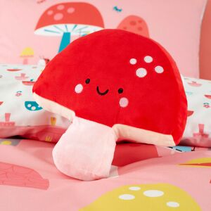 Mushroom Magic Childrens Shaped 3D Filled Cushion, Pink - Cosatto