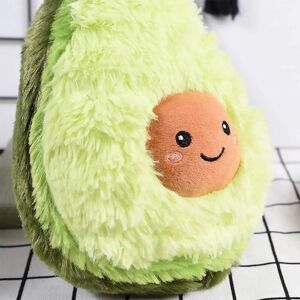 Xuigort - Cute Avocado Plush Multiple Sizes Comfort Food Pillow Toys Soft Fruit Stuffed Pillow Squeeze Toy Decoration for Bedroom Living Room