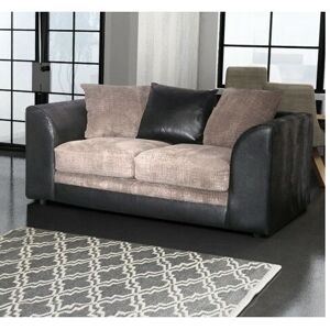 FANCY SOFA Darcey 2 Seater Sofa - Black & Grey