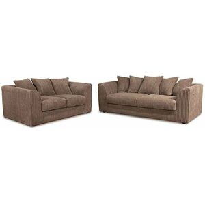 FANCY SOFA Darcey 3 Seater & 2 Seater Sofa Set - Coffee