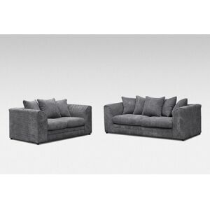 FANCY SOFA Darcey 3 Seater & 2 Seater Sofa Set - Grey