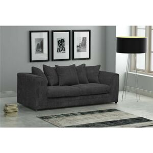 FANCY SOFA Darcey 3 Seater Sofa - Black