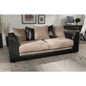 FANCY SOFA Darcey 3 Seater Sofa - Black & Grey