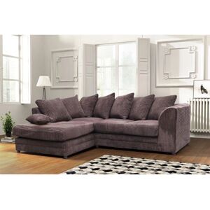 FANCY SOFA Darcey Left Hand Facing Corner Sofa - Chocolate