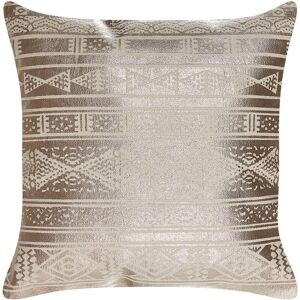 Beliani - Decoative Scatter Cushion Metallic Geometric Print 50 x 50 cm Rose Gold Oujda - Rose Gold