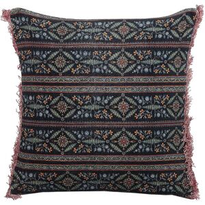 Beliani - Decorative Toss Pillow Flower Print Velvet 45x45cm Cushion Multicolour Ruta - Multicolour