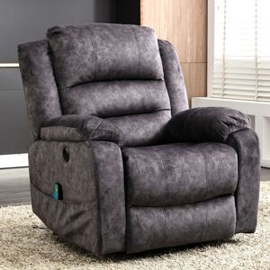 MODERNLUXE Electric Power Lift Recliner Chair Sofa Armchair with Massage and Heat 2 Side Pockets usb Ports for Living Room, Grey