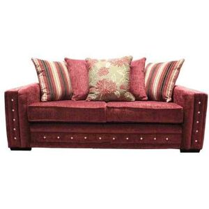 DESIGNER SOFAS 4 U Envy Diamante Crystal 3 Seater Fabric Sofa Upholstered In Balcony Flame