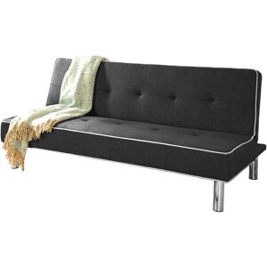 Comfy Living - Fabric Sofa Bed in Black