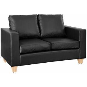 Home Detail - Enderby Black pu Two Seater Sofa In a Box