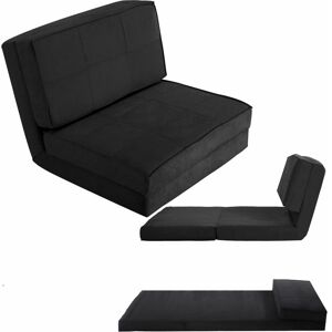 COSTWAY Folding Sofa Bed 5-Position Adjustable Lazy Floor Sofa Chair Lounger Sleeper