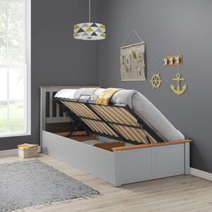 BEDMASTER Francis Wooden Ottoman Grey Single