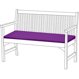 GARDENISTA Outdoor Bench Pads for Patio Furniture, Comfortable and Easy to Clean Polyester Covers, Garden 2 Seater Cushions with Soft Fibre Padding, Purple