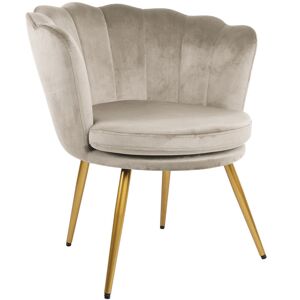 RAYGAR Genesis flora Petal Back Scallop Chair - Taupe