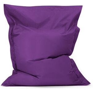 BEAN BAG BAZAAR Giant 4-Way Lounger Bean Bag - 180cm x 140cm - Indoor Outdoor Water Resistant Floor Cushion - Purple