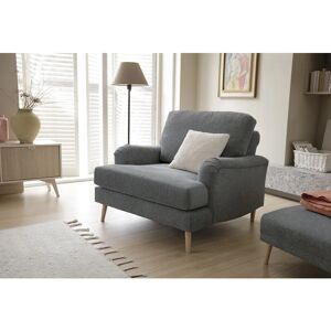 ABAKUS DIRECT Harper Chenille Armchair - color Dark Grey - Dark Grey