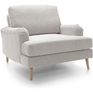 ABAKUS DIRECT Harper Chenille Armchair-Cream - color Cream - Cream