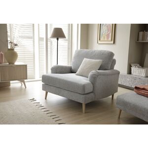 ABAKUS DIRECT Harper Chenille Armchair - color Light Grey - Light Grey