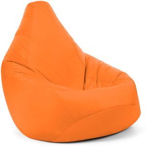 Veeva - High Back Bean Bag Chair - 118cm x 70cm - Indoor Outdoor Water Resistant Gamer Beanbag - Orange