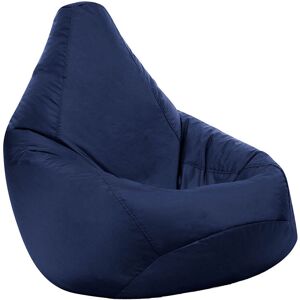 Veeva - High Back Bean Bag Chair - 118cm x 70cm - Indoor Outdoor Water Resistant Gamer Beanbag - Navy Blue