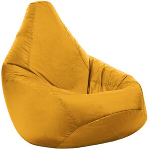 Veeva - High Back Bean Bag Chair - 118cm x 70cm - Indoor Outdoor Water Resistant Gamer Beanbag - Ochre Yellow