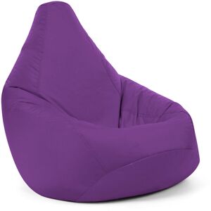 Veeva - High Back Bean Bag Chair - 118cm x 70cm - Indoor Outdoor Water Resistant Gamer Beanbag - Purple