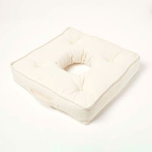 Homescapes - Cream Pressure Relief Armchair Booster Cushion - Cream