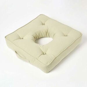 Homescapes - Sage Green Pressure Relief Armchair Booster Cushion - Sage Green
