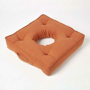 Homescapes - Terracotta Pressure Relief Armchair Booster Cushion - Terracotta