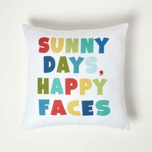 Sunny Days Outdoor Cushion 45 x 45 cm - Multi Colour - Homescapes