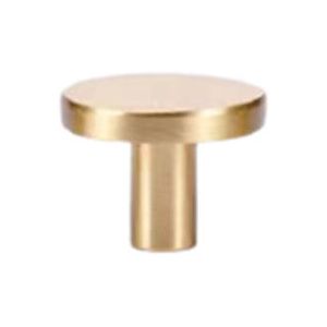 4PCS Furniture Knob Handle Brass Cabinet Knob Drawer Handle Pull Knobs Round Door Knobs with 25mm Screws, 2520mm -DENUOTOP