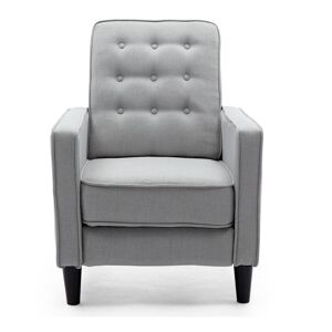 MORE4HOMES Kenton linen recliner chair - grey