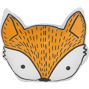 Beliani - Kids Cushion Animal Orange Fox Shape Decorative Cotton 50 x 40 cm Vadodara - Orange