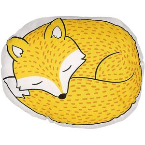 Beliani - Kids Cushion Sleeping Fox Shaped Pillow Soft Yellow Dhanbad - Yellow