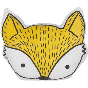 BELIANI Kids Cushion Animal Yellow Fox Shape Decorative Cotton 50 x 40 cm Vadodara - Yellow