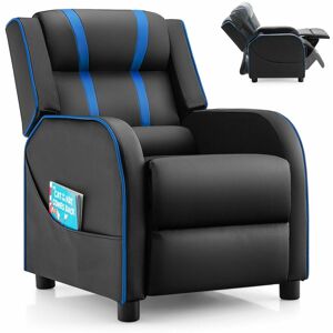 COSTWAY Kids Recliner Chair Toddler Ergonomic pu Leather Sofa Couch Upholstered Armchair