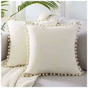 Langray - 2 pc cushion de de velvet cilla decorative cando taie full boule pure color super color i feel living room.