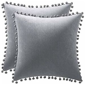 Langray - 2 pc cushion de de velvet cilla decorative cando taie full boule pure pure color super ram solon solon salon