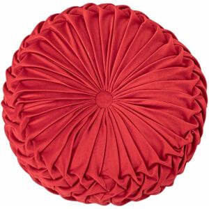 Round Velvet Pumpkin Seat Cushion Chair Slipcover Rug Sofa Home Sofa Decor - Red - Langray