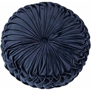 Round Velvet Pumpkin Seat Cushion Chair Slipcover Rug Sofa Home Sofa Decor - Navy Blue - Langray